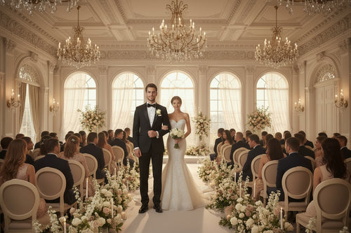 White lace fishtail wedding dress with sweetheart neckline and strapless bodice
