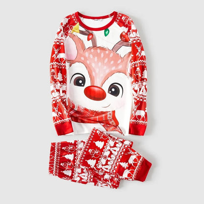 Fashion Casual Christmas Print sleep Wear Parent Child Set