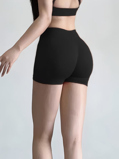 High-Waisted Yoga Shorts - Quick-Dry & Squat-Proof