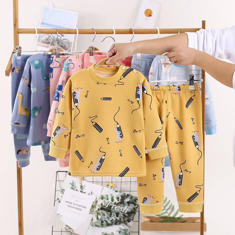 Children Plus Velvet Warm Clothing Winter Boys And Girls