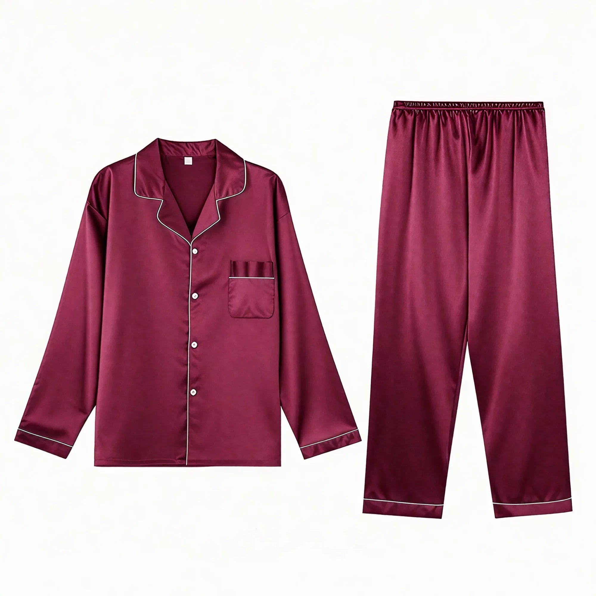 Ice Silk Men's Pajama Set