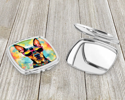 Doberman Pinscher Hippie Dawg Compact Mirror