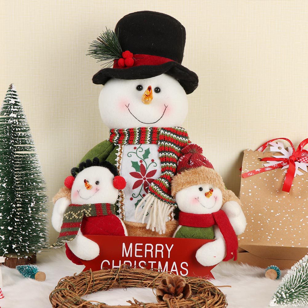 Home Decoration Christmas Santa Claus, Snowman Ornaments