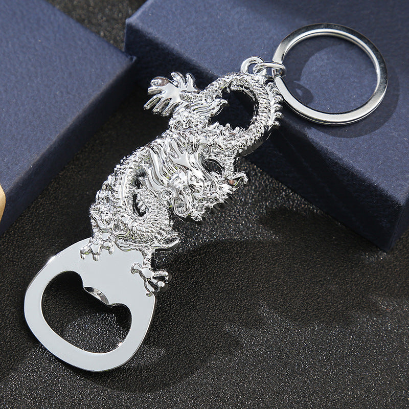 Color Steel Keychain Dragon Bottle Opener