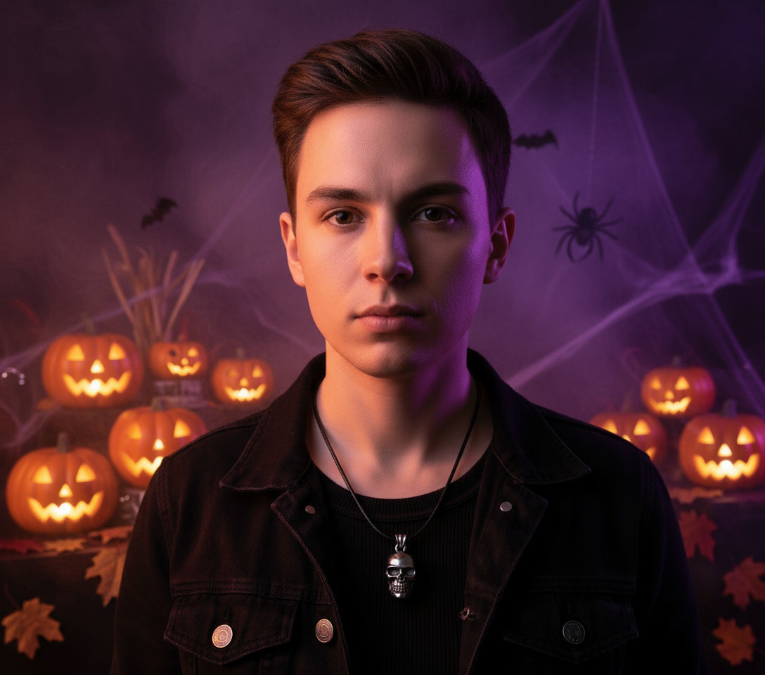 Titanium Steel Cool Skull Necklace