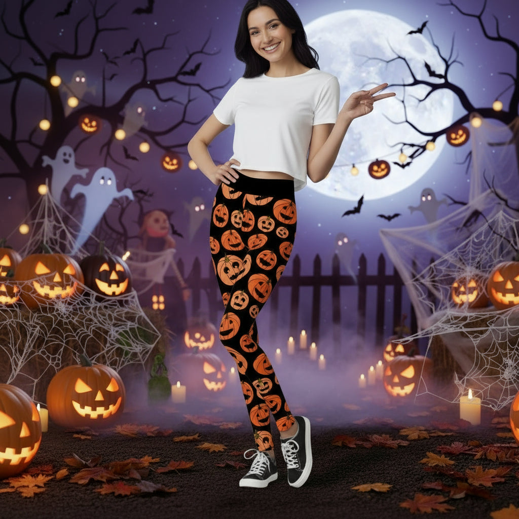 Women's Fashion Halloween High Waist Elastic Yoga Sports Leggings