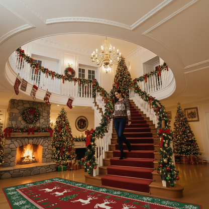 Christmas Pullover Round Neck Snowflake Sweaters Women's Clothing