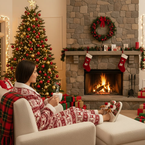 Christmas Elk Plush Slippers Winter Ins Fashion Non-slip Floor Fuzzy