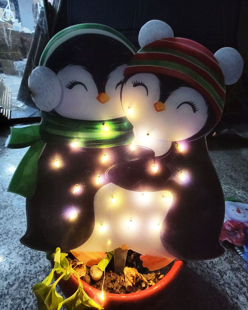 Christmas Scene Decoration With LED Lights