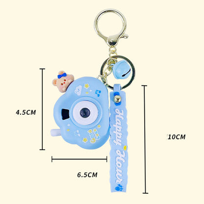 Home Minimalist Cloud Projection Camera Keychain Charm