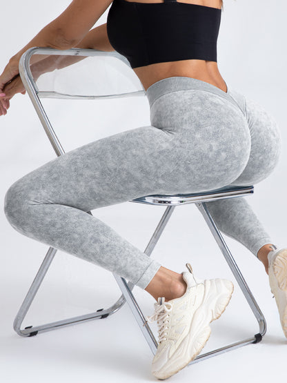 5 Pack V-Back Scrunch Butt Workout Women Seamless Gym, Yoga Leggings High Waist Active Pants