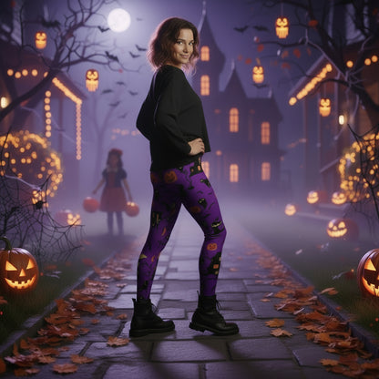 Creative pumpkin leggings