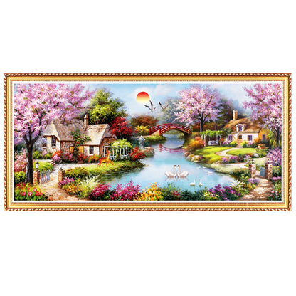 Diamond Painting Oil Painting Cottage