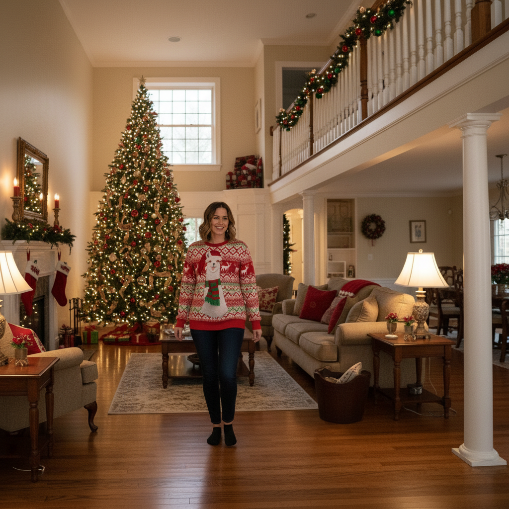 Autumn Winter Fashion Ugly Christmas Sweater Funny Pullover Women's. Men's