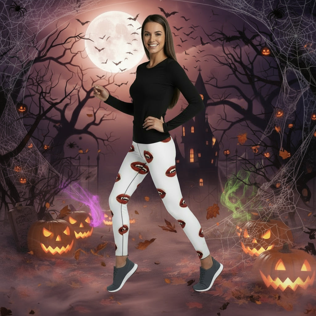 Printed Leggings Halloween Sports Yoga High Stretch Pencil Pants