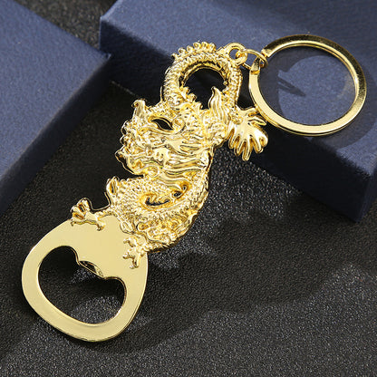 Color Steel Keychain Dragon Bottle Opener