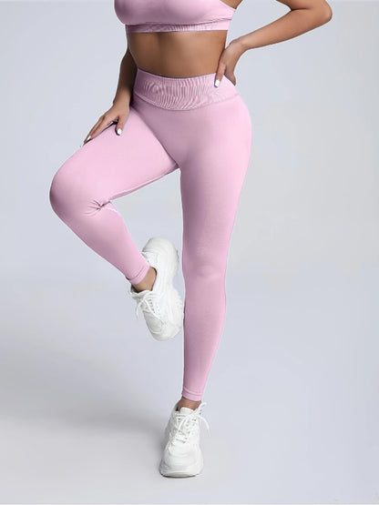Seamless Women Soft Hue Hidden Scrunch Butt Workout Leggings For Women