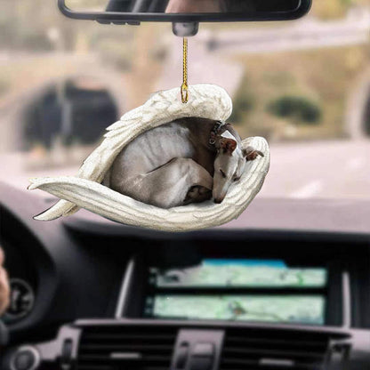 Car Pendant Sleeping Dog Angel Home Decor Acrylic Showcase Hanging Ornaments For Doors