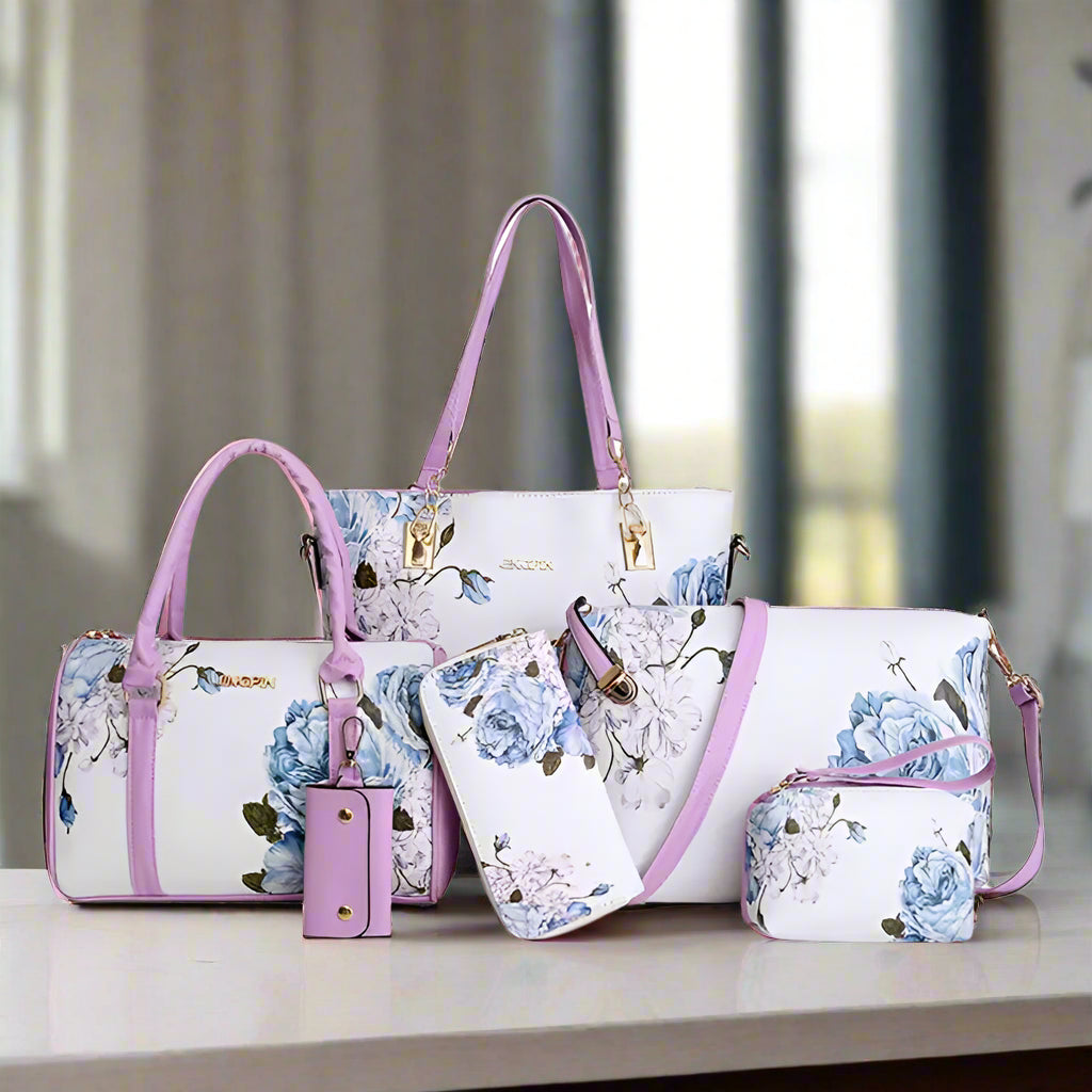 Women's Retro Handbag and Crossbody Purse Set