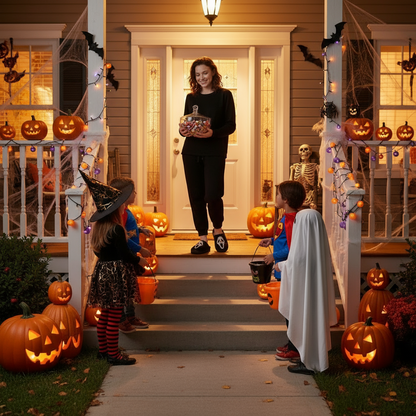 Halloween Skull Cartoon Print  Warm Winter, For Men Women Home Shoes Indoor Cotton Slippers