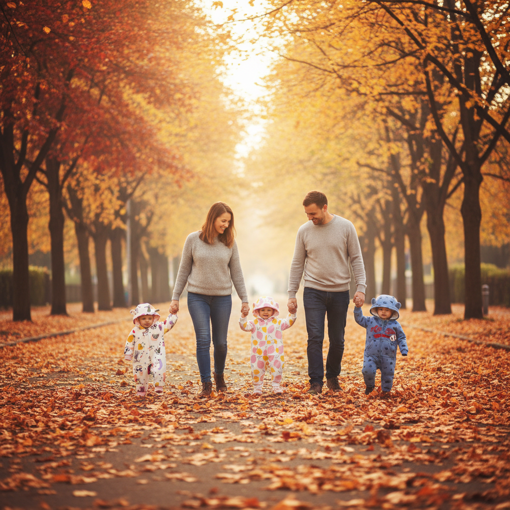 Double Layer One-piece Zipper Hooded Sweater For Children