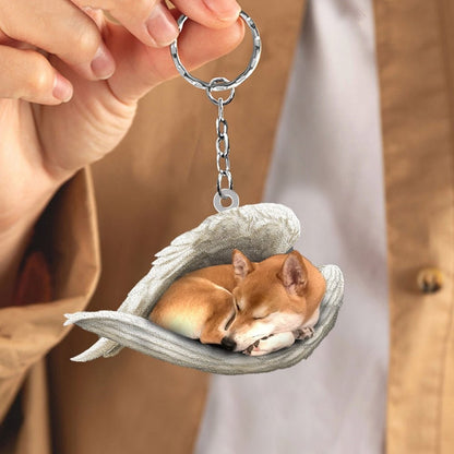 Transparent Acrylic Creative Cute Dog Car Key Pendant