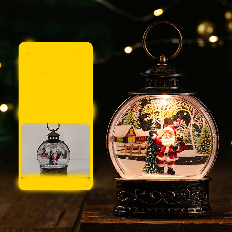 Christmas Decoration Water Injection Small Wind Lantern Ornaments
