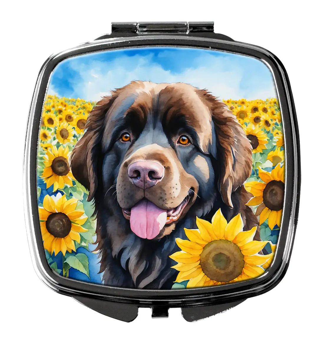 Newfoundland in Sunflowers Compact Mirror