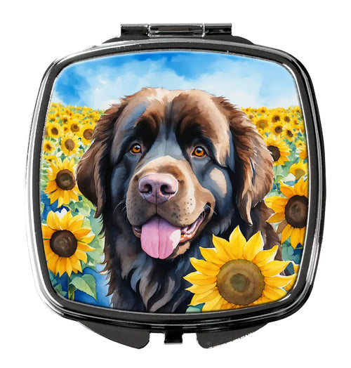 Newfoundland in Sunflowers Compact Mirror