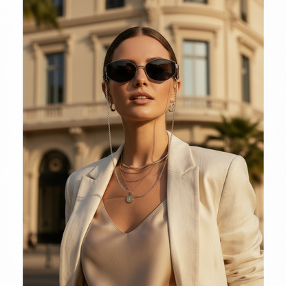 Women's Fashion Personality Chain  Sunglasses