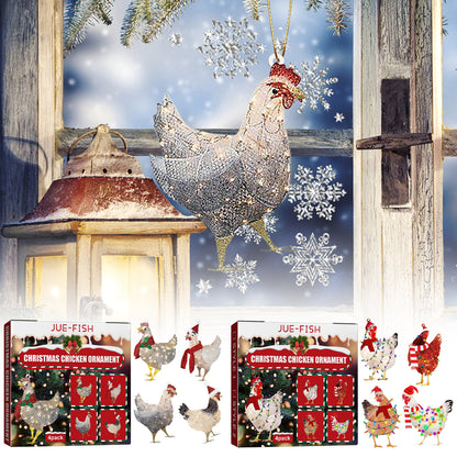 Home Holiday Party Christmas Tree Atmosphere Decoration Chicken Pendant