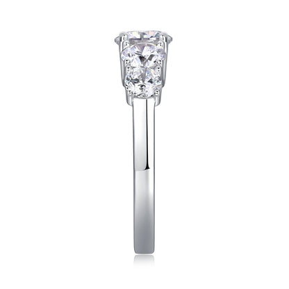 Luxury Fashion Diamond Rings Lots Of Moissanite Silver Rings