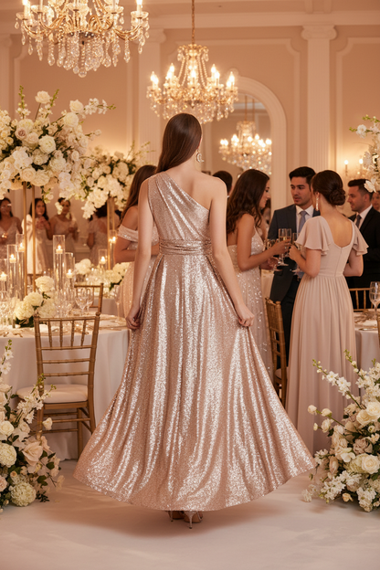 Large Bridesmaid Banquet Dance Host Evening Dress