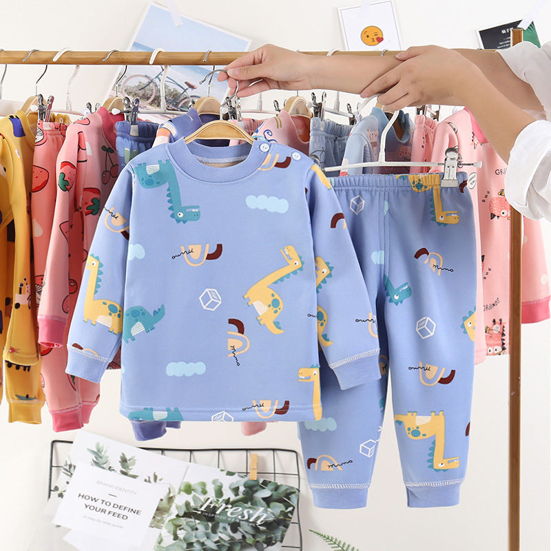 Children Plus Velvet Warm Clothing Winter Boys And Girls