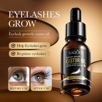 Eyelash growth castor oil bottle, 15 ml