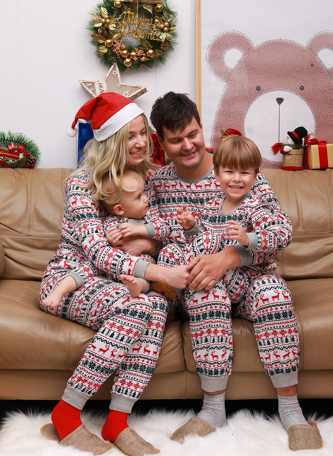 Christmas Pajamas Family Matching Clothes Set  Outfit