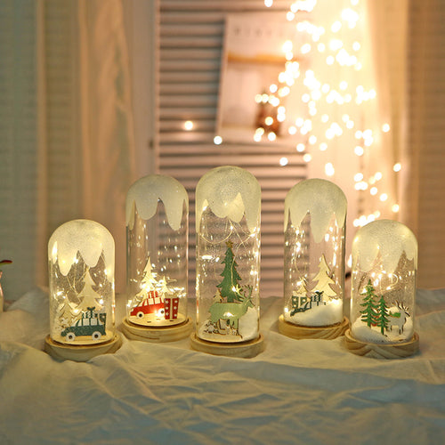 Christmas Creative Hanging Frost Glass Cover