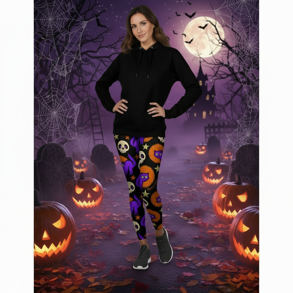 Printed Leggings Halloween Sports Yoga High Stretch Pencil Pants