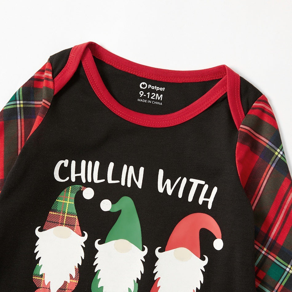 Christmas Printed Sleepwear Jumpsuit