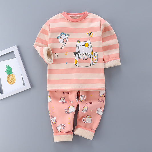 Thickened Thermal  For Boys, Girls Autumn, Winter Clothes