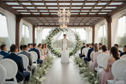 Sleeveless Halter neck Wedding Temperament Bridesmaid Dress