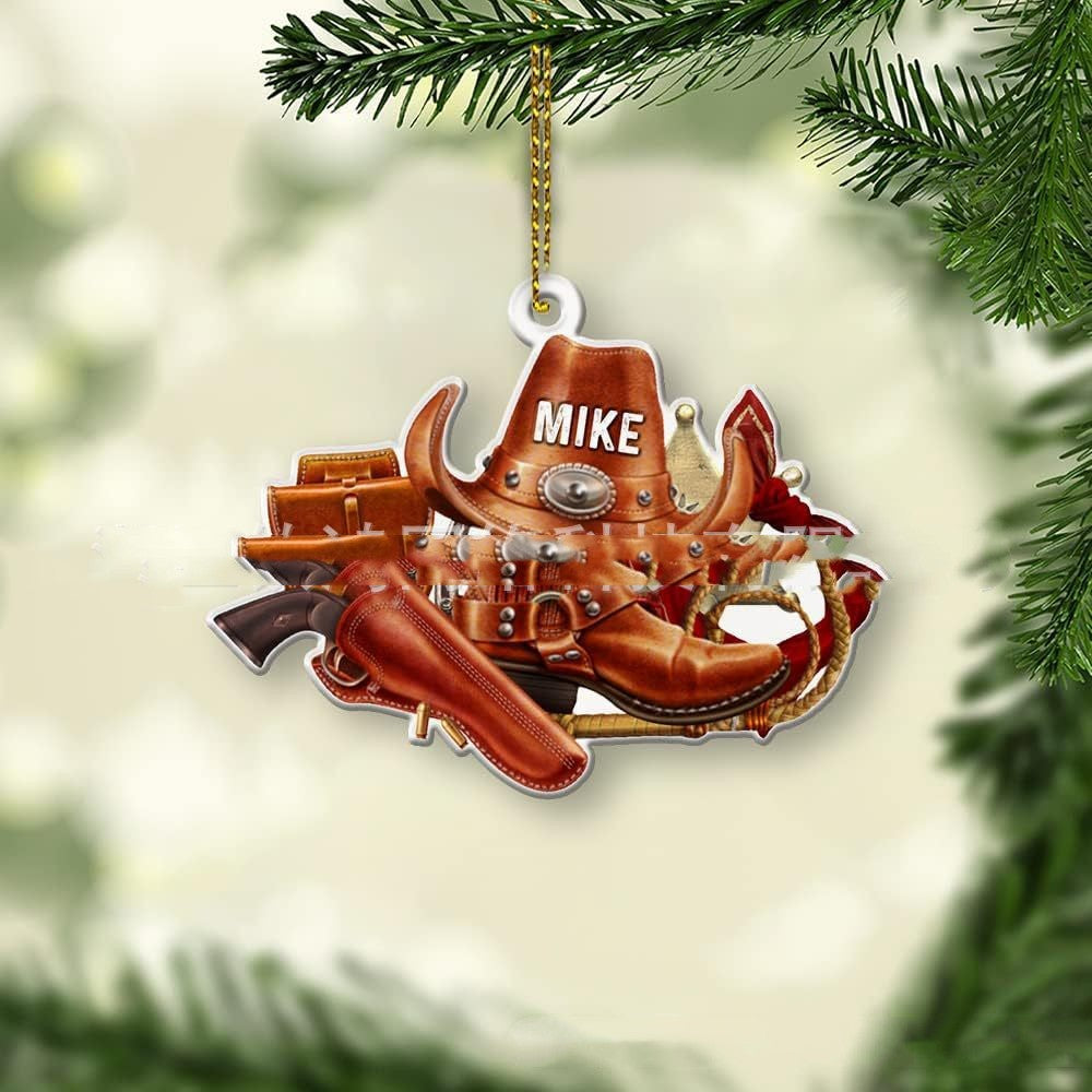 Christmas Tree Decoration Acrylic Flat Ornaments