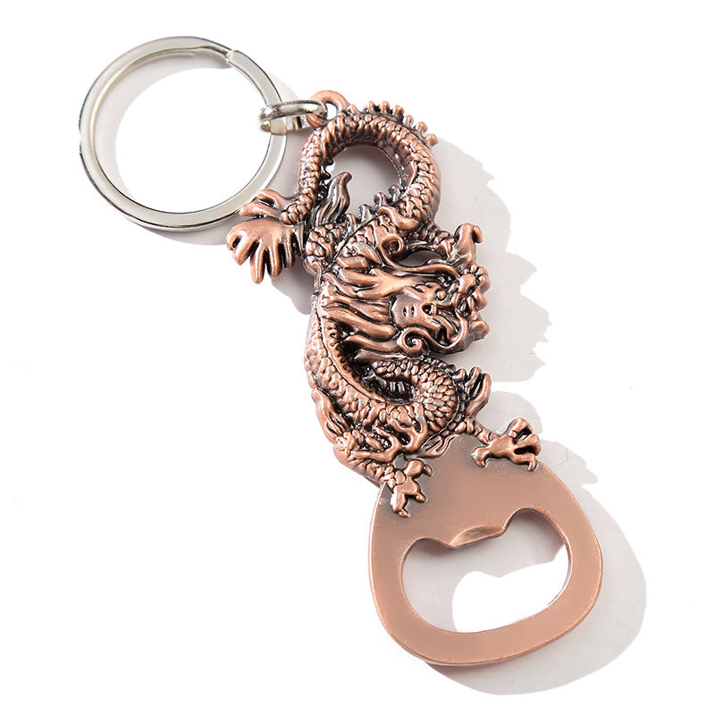Color Steel Keychain Dragon Bottle Opener