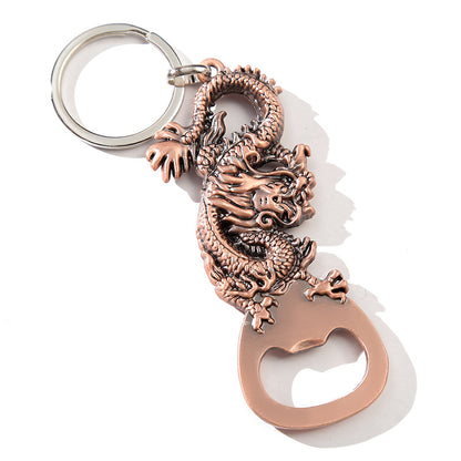 Color Steel Keychain Dragon Bottle Opener