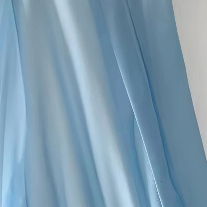 Women's Deep V-Neck Floral Print Boho Maxi Dress With Long Sleeves - A-Line Waist Ruffle Hem For Spring & Summer Vacation