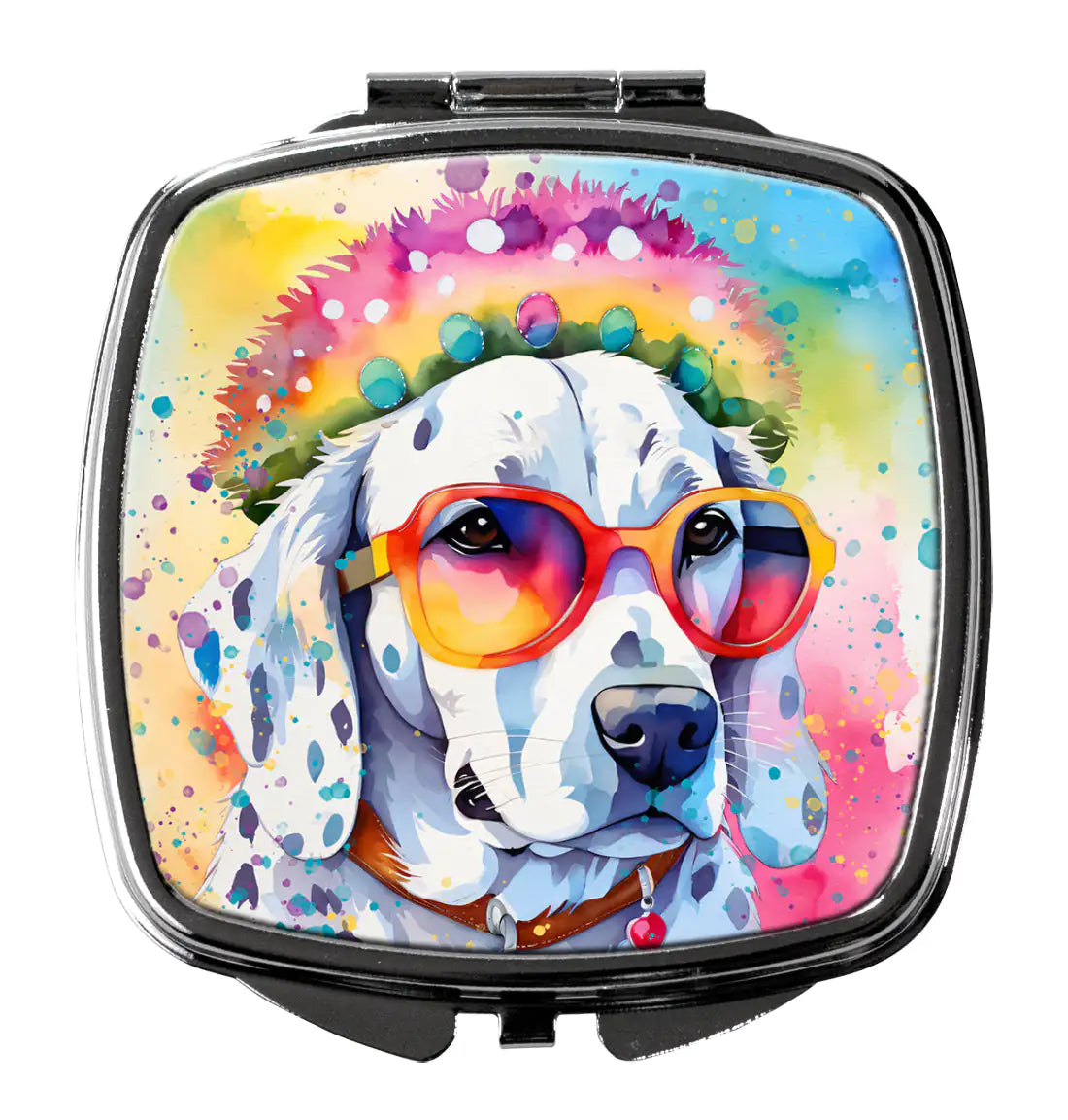 Dalmatian Hippie Dawg Compact Mirror