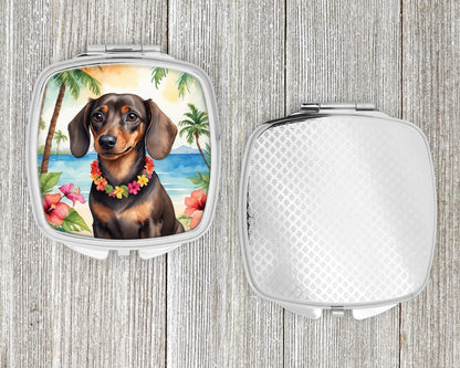 Dachshund Luau Compact Mirror