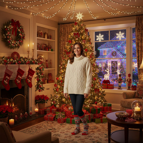 Christmas cotton socks