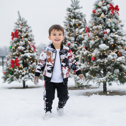 Boys Handsome Autumn And Winter Clothes Three-Piece Kid Clothes