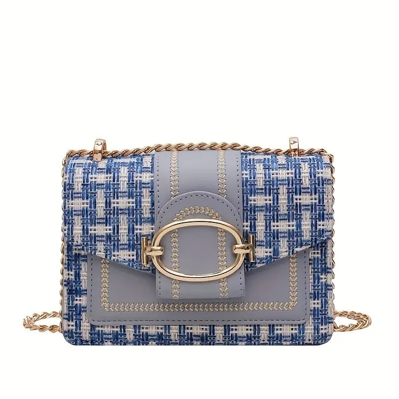 PU Crossbody Small Fragrance Style, Women's Shoulder Bag, Sense Of Luxury, Emotional Chain